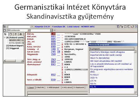 elérhetővé az egyetem könyvtárainak OPAC-ján keresztül.