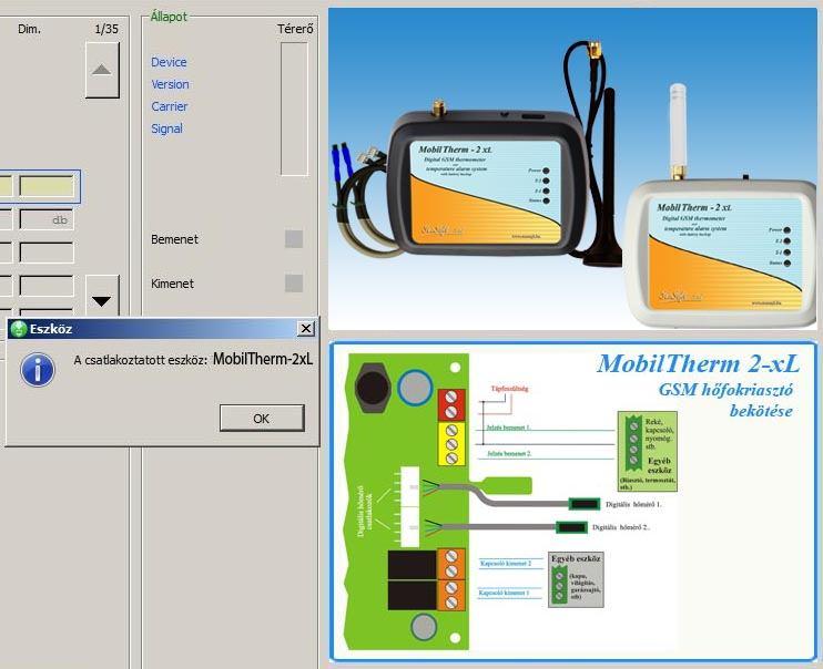 6. A MobilTherm-2xL modul felprogramozása számítógépről: A MobilTherm-2xL GSM modul felprogramozható, letölthető a Unified néven futó univerzális letöltő szoftverünkkel, annak MicroUSB portján