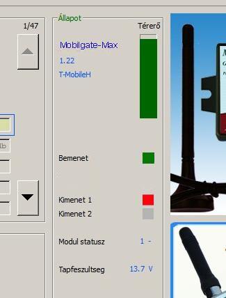 A feszültség alá helyezett, és a már hálózatra feljelentkezett modult egy USB portra csatlakoztatva, a Windows XP, Windows-7, Windows-8 és Windows-10 alatt futó Unified program felismeri a MobilTherm