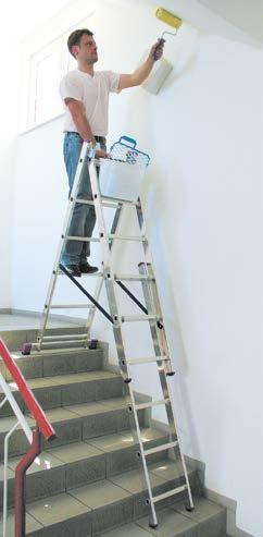 Treppenfunktion Additionally with stair function Można korzystać z drabiny na schodach, podestach Možnost