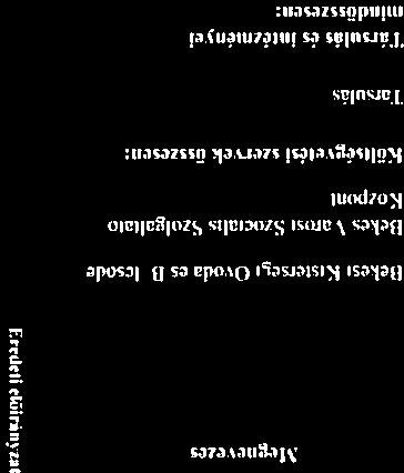 2016. évi kiadási előirányzat inak teljesítése lellial iiinasi kitidások