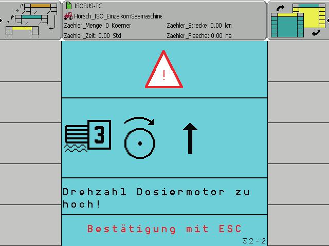 Riasztási képernyők A szoftverben egy sor riasztási és figyelmeztető üzenet található, amelyek üzemzavarok esetén jelennek meg.