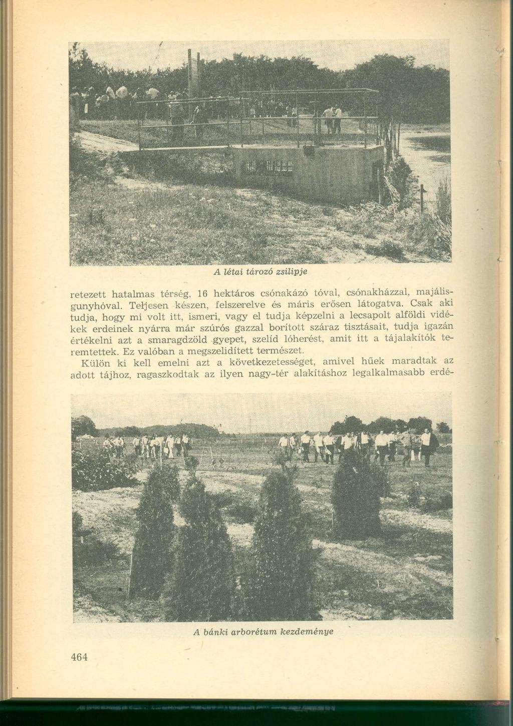 Tetézett hatalmas térség, 16 hektáros csónakázó tóval, csónakházzal, majálisgunyhóval. Teljesen készen, felszerelve és máris erősen látogatva.