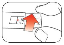 8. lépés: Csavarja az adagbeállító gombot, amíg annyi egység nem látható, amennyit be kell adnia. Az adagkijelzőn látható számnak meg kell egyeznie az Ön adagjával.