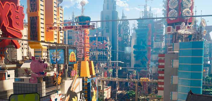K: Előfordul, hogy egy helyszín is lehet egy filmben igazán karakteres. Gondolod, hogy a LEGO NINJAGO City ilyen szerepet játszik a filmedben? V: Feltétlenül.