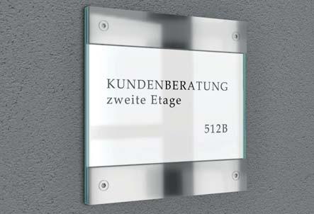 chic look in stainless steel and glass optics and the quickest possible change of labeling inlays.