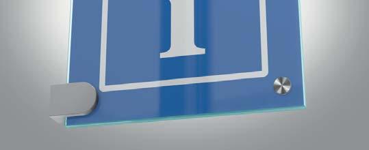 PremiumFix zászló tábla tartórudakkal Flag sign PremiumFix series with stainless steel bracket A 180x180 mm-es, acél rudakkal szerelt táblát két verzióban