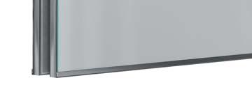 They each consist of two GlasFix signs, which are connected at the center via a stylish stainless steel