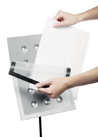 Ragasztott kivitel Adhesive Mounting Formátum Szín Format Color DUR.101.A5 DIN A5 fekete black DUR.123.A5 DIN A5 ezüst silver DUR.101.A4 DIN A4 fekete black DUR.102.A4 DIN A4 fehér white DUR.103.
