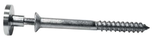 Díszcsavarok Decorative Screw Systems System 2000 System 2000 Lapos fejű dekor csavar Screw system with flat head Fej, mm Menet hossz.
