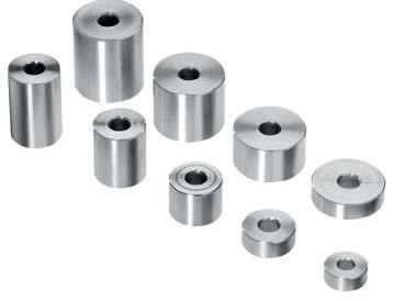 Díszcsavarok Decorative Screw Systems Távtartó hüvelyek Spacer Sleeves Távtartó hüvelyeink a csavarokhoz illően inom kivitelezésűek és széles választékban állnak