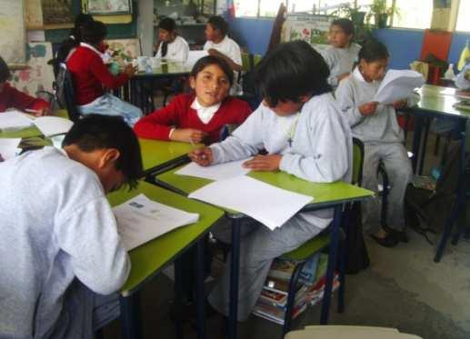 En estas fotos los tenemos a los niños de la escuela Rosa Zarate