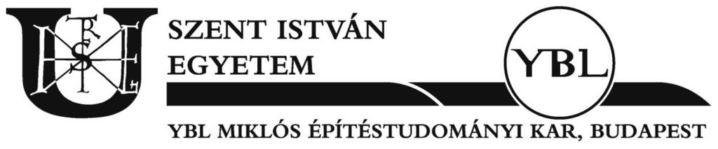 A Szent István Egyetem Ybl Miklós Építéstudományi Kar Diákjóléti Bizottság  Ügyrend - PDF Free Download