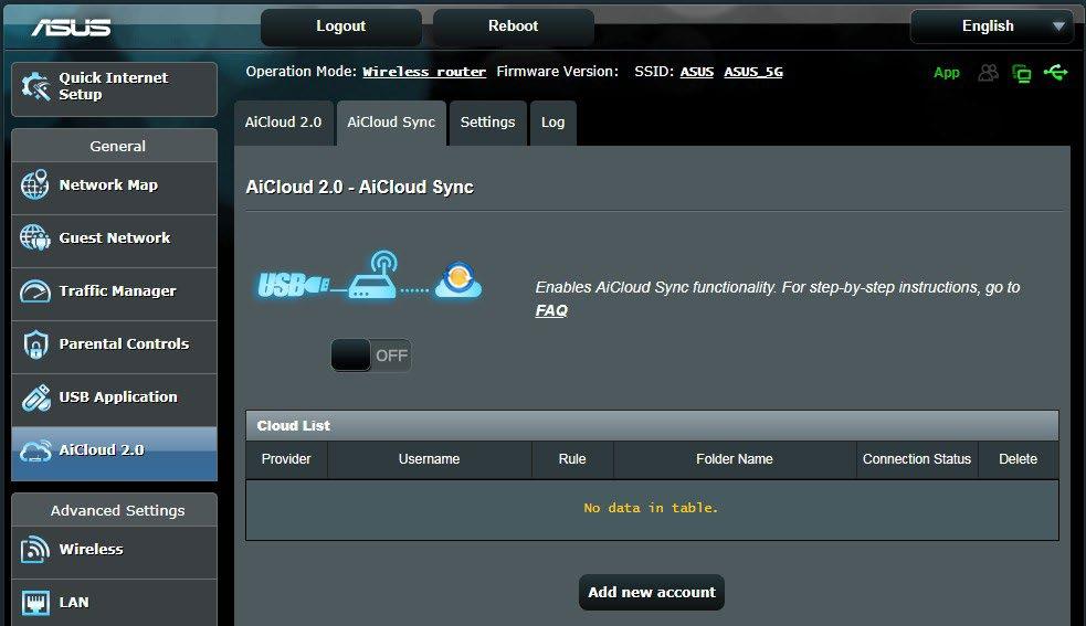 3.6.3 Aicloud Sync (Aicloud szinkronizálás) A Aicloud Sync (Aicloud szinkronizálás) használatához: 1.