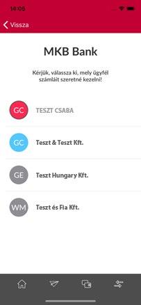 ÜZENETEK Ebben a menüben találja a Banktól kapott üzeneteit dátum szerint felsorolva, az olvasatlanokat félkövér betűtípussal jelölve.