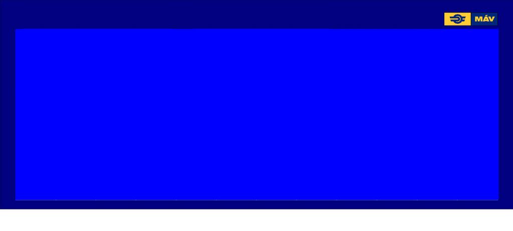 9.3.3. Nagy összesítő táblák (RGB LED fal): A helyszín (állomás fontossága, kategóriája, vonatforgalma, rendelkezésre álló fizikai tér, építészeti és statikai adottságok, kijelzendő vonatmennyiség)
