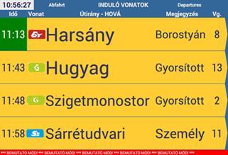 Külön késés oszlop nincs. Ez az információ, ha van, a Megjegyzés rovatba kerül: a Késés: xxxx p. felirat szerepeljen.