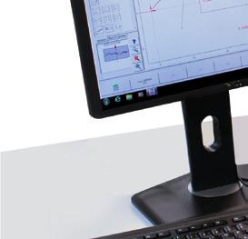 A folyamatra vonatkozó megjegyzések jeleníthetők meg A kiértékeléseket és az automatikus folyamatokat interaktív kezelőelemek támogatják A felső és az alsó kontúr mérése az úgynevezett duplacsúcsos