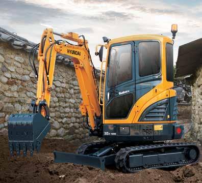 000,- EUR nettó Hyundai R25Z-9AK minikotró önsúly: 2580 kg; zárt, fűtött fülke, hosszú kanálszár, VTN mechanikus gyorscsatoló 36.830,- EUR bruttó 29.