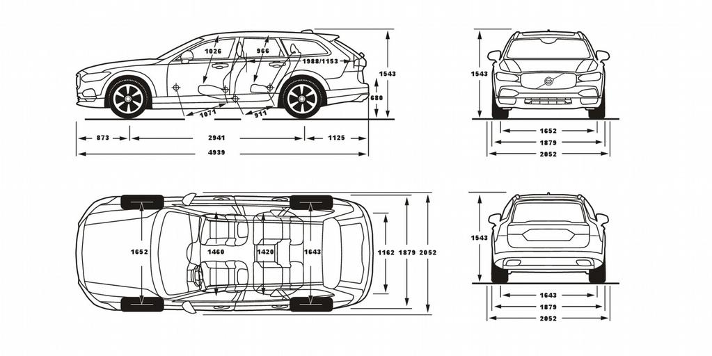 VOLVO V9 MŰSZAKI ADATOK T4 AUT T5 AUT T6 AWD AUT T8 TWIN ENGINE D3 AUT D3 AWD AUT D4 AUT D4 AWD AUT D5 AWD AUT MOTOROK Motortípu 4-hengere, 16 zelepe, 4-hengere, 16 zelepe, 4-hengere, 16 zelepe,