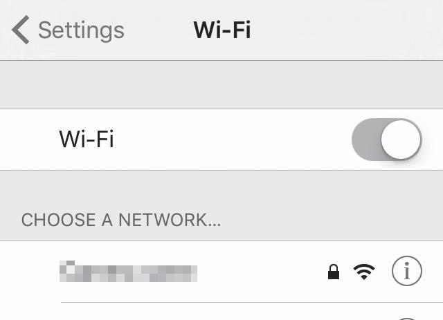 Ebben az esetben lásd: Ha megjelenik a Wi-Fi kapcsolatokra vonatkozó képernyő ios alatt (A28).