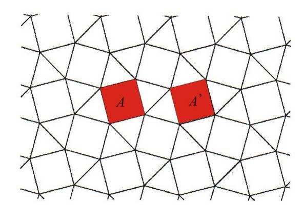 0721. Geometriai transzformációk Transzformációk, középpontos tükrözés Tanári útmutató 27 D feladata: A háromszög csúcsait egy-egy paca eltakarja.