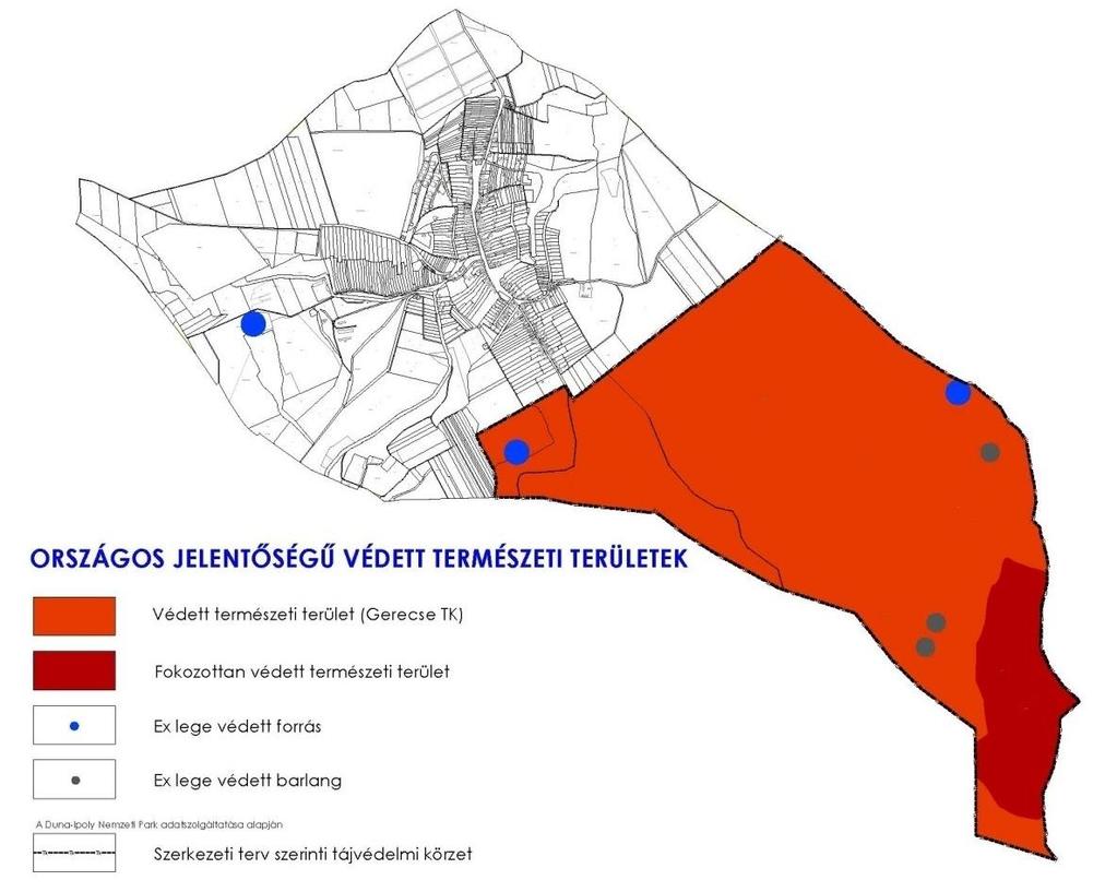 3 1 2 4 A Gerecse TK környezetében lévő szerkezeti tervi változások Natura 2000 területek Az európai közösségi jelentőségű természetvédelmi rendeltetésű területekről szóló 275/2004. (X.