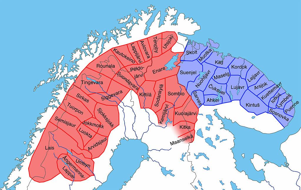 törvényekben sameby (számi falu), a norvég törvényekben reinbeitesdistrikt (rénszarvaspásztor körzet), a finnben paliskunta névvel jelenik meg. (NILS, 2009) 3. ábra.