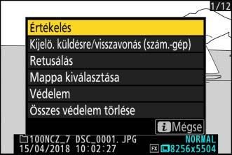 Képek feltöltése Kiválaszthatja a feltöltendő képeket a fényképezőgép visszajátszás mód kijelzőjén, vagy képeit rögzítésüket követően azonnal feltöltheti.