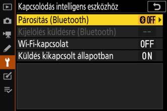 Kapcsolódás intelligens eszközhöz Bluetooth- vagy Wi-Fi-kapcsolaton keresztül okostelefonhoz és táblagéphez (intelligens eszközhöz) csatlakozhat.