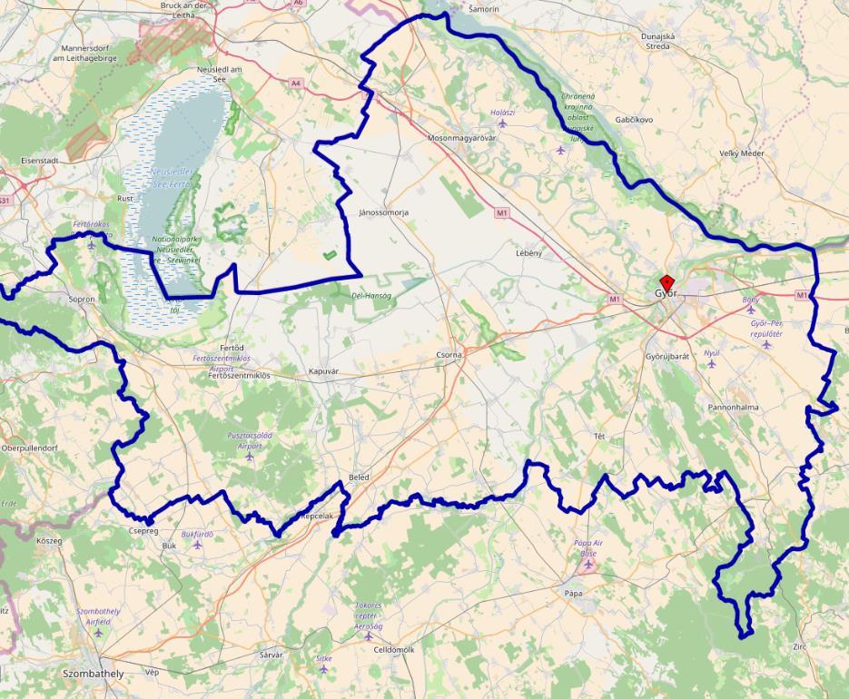 1 HELYZETFELTÁRÓ MUNKARÉSZ 1.1 TELEPÜLÉSHÁLÓZATI ÖSSZEFÜGGÉSEK 1.1.1 A település helye a településhálózatban Lébény városa a Nyugat-Dunántúli régióban, Győr-Moson-Sopron megyében, a Hanság, a Rábaköz