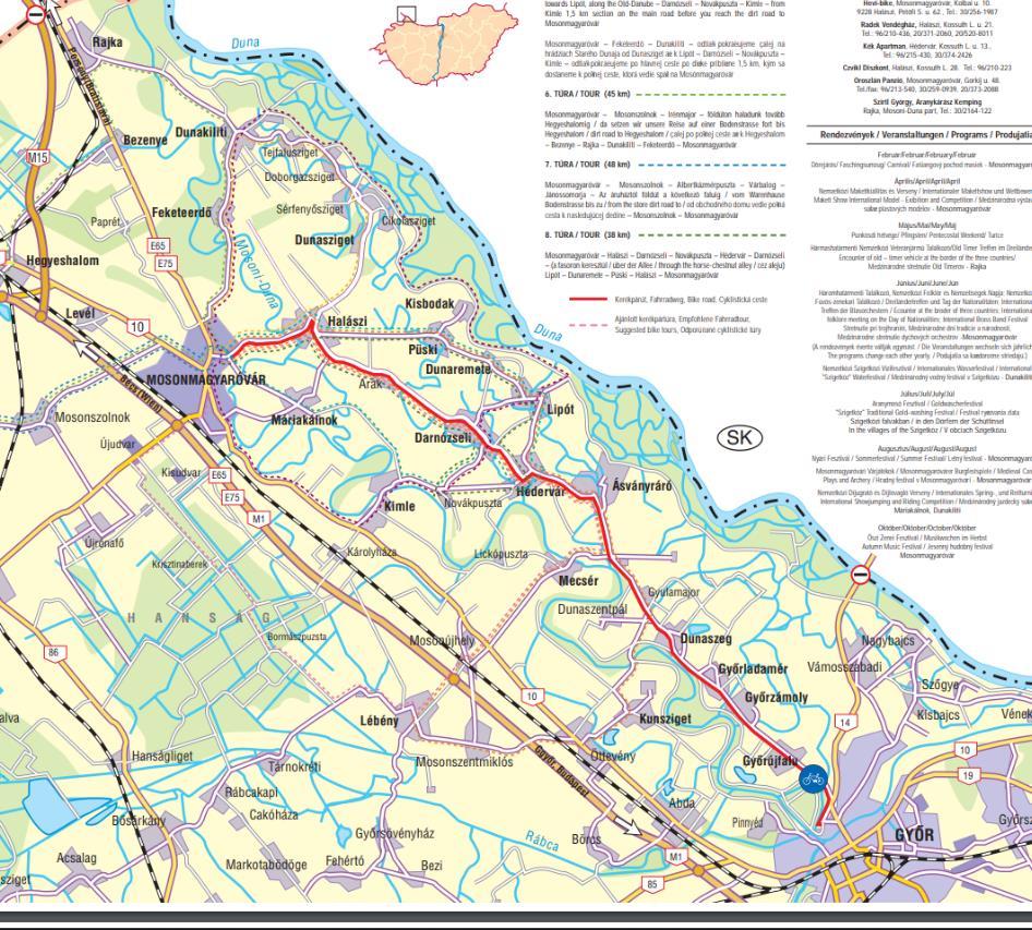 http://fipky.eu5.org/images/mapy/szigetkoz.pdf A település a célpontja a Szent Jakab-útnak, mely a Camino de Santiago zarándokút magyarországi szakasza.