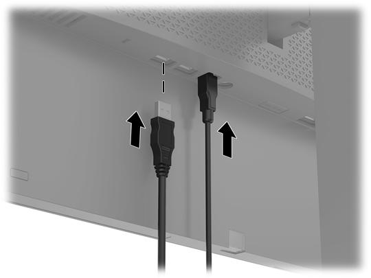 csatlakoztatható port és két USB A típusú, USB-eszközhöz csatlakoztatható port.