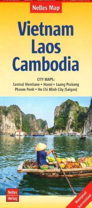 Térkép Vietnam, Laos, Cambodia [kart. dok.