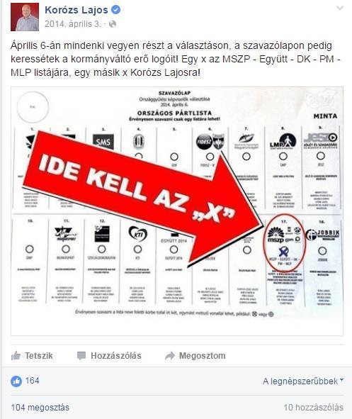 A maradék két poszt nem expliciten politikai: az egyik egy jelölt által támogatott családi napi eseményt promotál, a másik pedig egy videó a helyi szökőkútról mellékelt szöveg, hang vagy akár