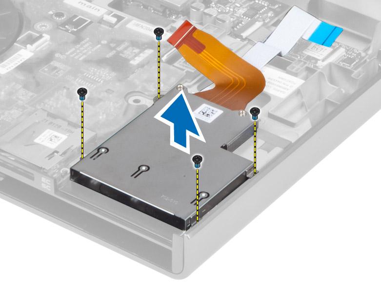 Távolítsa el a csavarokat, amelyek az ExpressCard modult a számítógéphez rögzítik, majd távolítsa el az ExpressCard modult is. Az ExpressCard modul beszerelése 1.