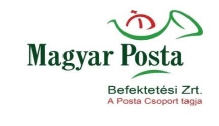 MAGYAR POSTA TAKARÉK HOSSZÚ KÖTVÉNY BEFEKTETÉSI ALAP HAVI PORTFÓLIÓJELENTÉS 2019.