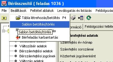 Az így készített lekérdezés ugyanebben a menüpontban a sablon betöltésére kattintva bárki számára használhatóvá válik. 2.8.