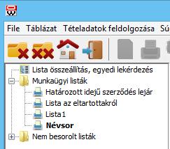 1. Általános, univerzális lekérdező modul Az összes lekérdezési lehetőség, ami adott a külön HR, a Bér- és TB számfejtésnél, vagy bármely egyéb modulunknál, elérhető egyetlen összefogott felületről