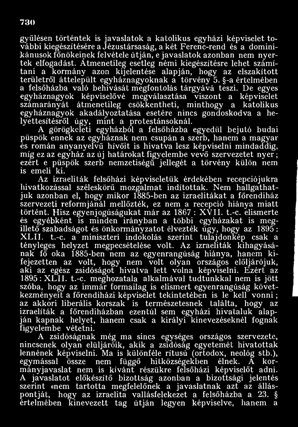 helyettesítésről úgy, mint a protestánsoknál.