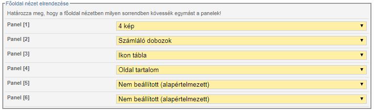 6 Portál kezdőoldalának beállítása A portálok kezdő oldalának gyakran kiemelt szerepe van, mert ez az úgynevezett "landing page", ide érkezik a látogató és sokszor ez alapján az egy oldal alapján hoz