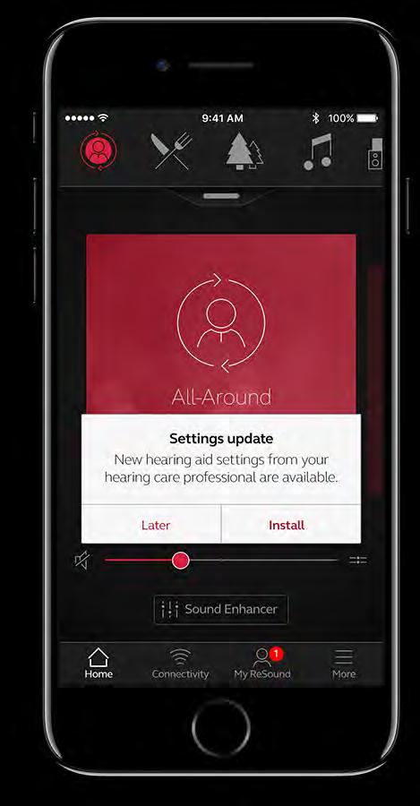 ReSound Assist Hallásgondozás bárhonnan Néha, a klinikán még jónak tűnő hallókészülék beállítások, eltérőek lehetnek a hétköznapi életben.