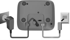 Első lépések Első lépések Csomag tartalma Egy bázisállomás, egy hálózati adapter, egy telefonkábel Egy készülék, két akkumulátor, egy akkumulátorfedél, egy felhasználói kézikönyv A több készülékes