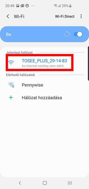 A következő képernyőn válassza ki a WIFI-t és írja be a jelszót ( Password) ha a Wifi-t nem találja a listában, akkor alul kézzel is beírhatja a nevét és a jalszavát. 2 3 4 5 5 6 7.