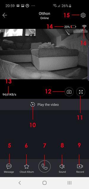 Offline- A kamera nem csatlakozik a hálózatra. Sleep- A kamera alvó módban van. 6. Megosztás. A kamera képét megoszthatja akivel szeretné ehhez az illető email címét kell megadnia.