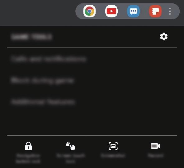 Alkalmazások és funkciók A Game Tools használata Játék közben használhatja a Game Tools panel által kínált különböző lehetőségeket. A Game Tools megnyitásához érintse meg a elemet a navigációs sávon.