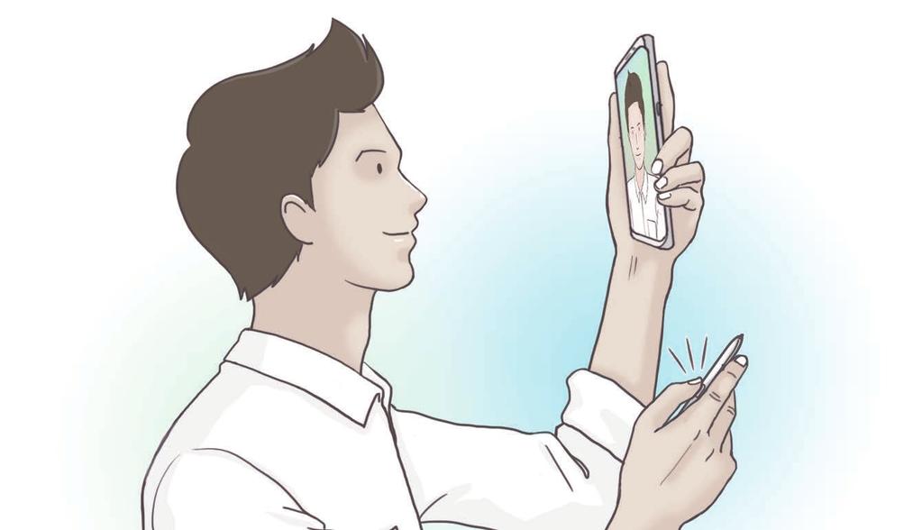 Alkalmazások és funkciók Az S Pen funkciói S Pen távirányító Irányítson alkalmazásokat a Bluetooth Low Energy (BLE) segítségével csatlakozó S Pennel.