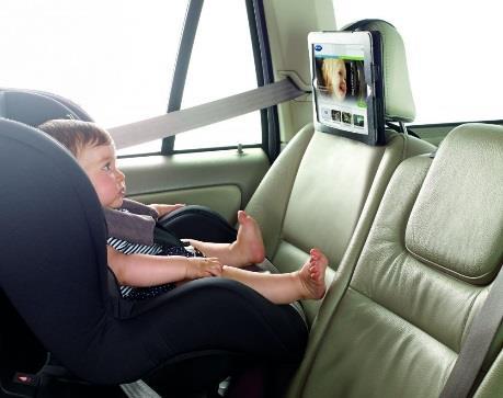 utazás közben - nagyobb gyerekeknek már akár a babakocsi karfájára is helyezhető, hogy játszhasson út közben a tableten Méret: 20,5x6,5x28cm