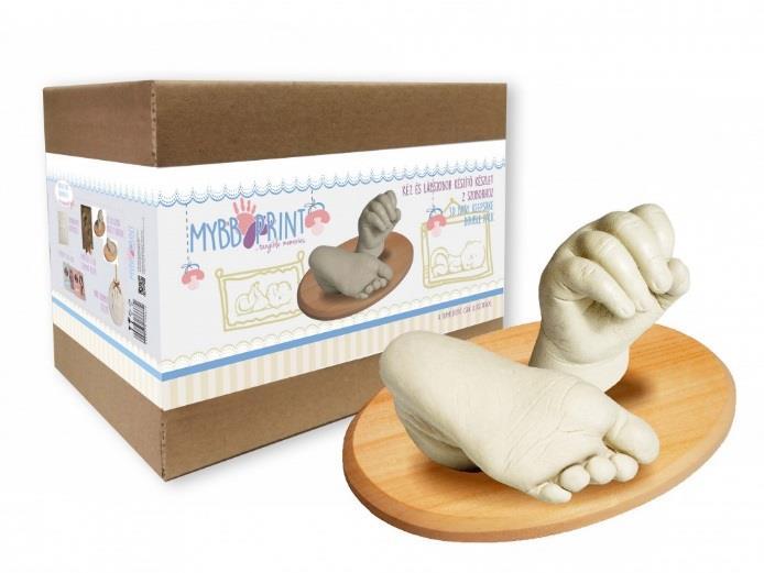 Kéz- és lábszobor készítő készlet - nagy készlet - a felhasznált anyagok különlegesen magas minőségének köszönhetően akár újszülöttnél is
