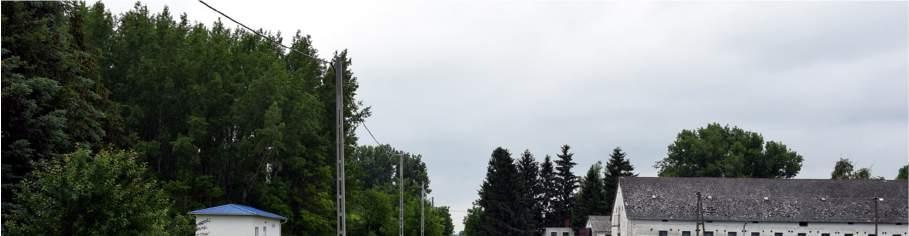 A csomóponttól ésakra jelenleg mintegy méter hossan,,-, m séles ross állapotú a vímű telep és a Gerjeni Agrár Zrt megköelítését
